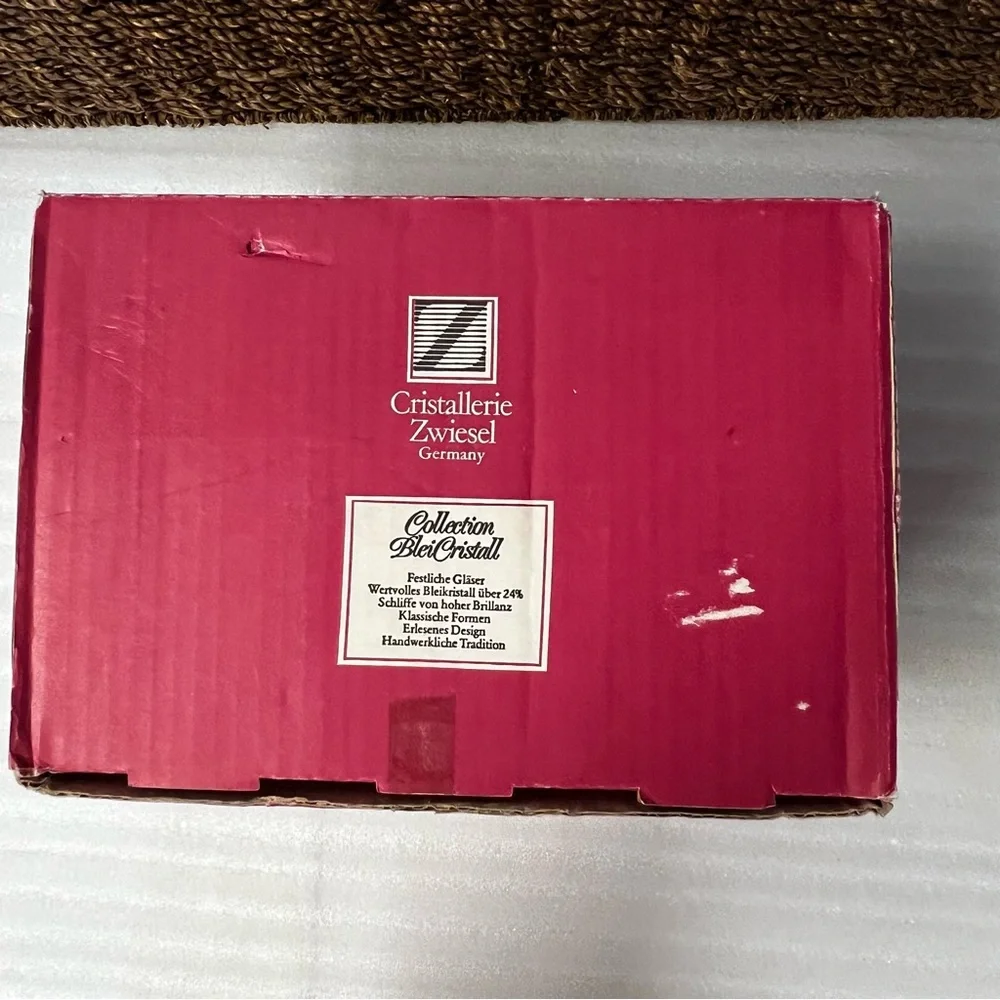 Vintage 70’s (1976) Schott-Zwiesel Tosca Claret Wine Glasses Set of 6